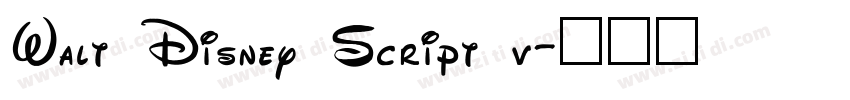 Walt Disney Script v字体转换